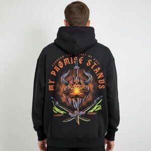 Allegory clothing Straw Hats Collection Hoodie My Promise Stands Sz Medium Goth